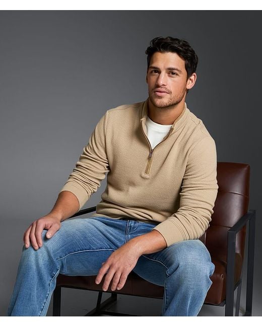 Outpost Makers Gray Textured Pullover for men