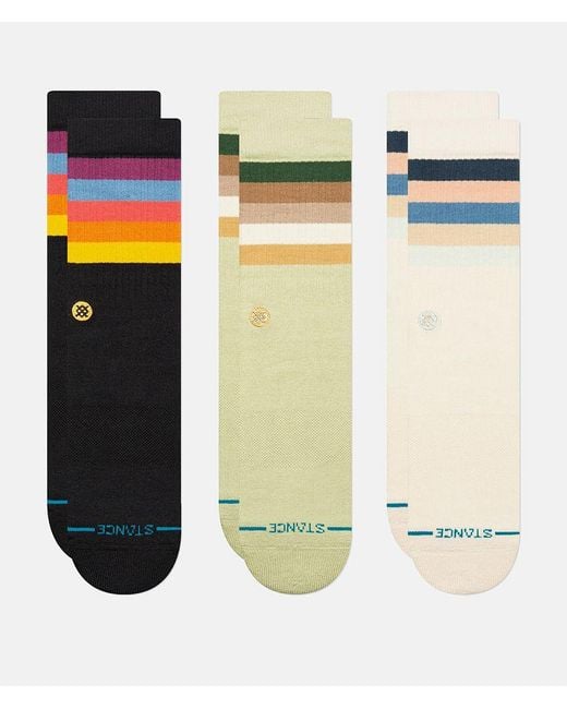 Stance White 3 Pack Maliboo Socks for men