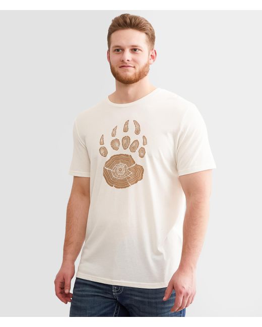 Tentree White Bear Claw T-shirt for men