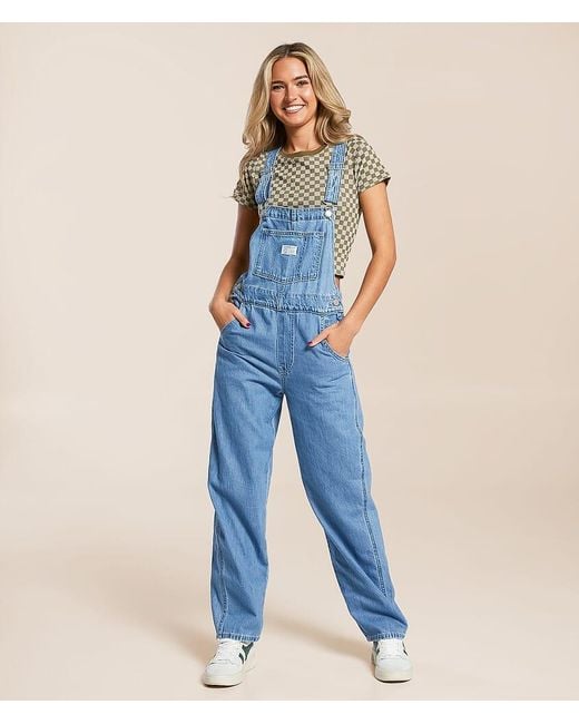 Levi's Women's Blue Vintage Denim Overalls