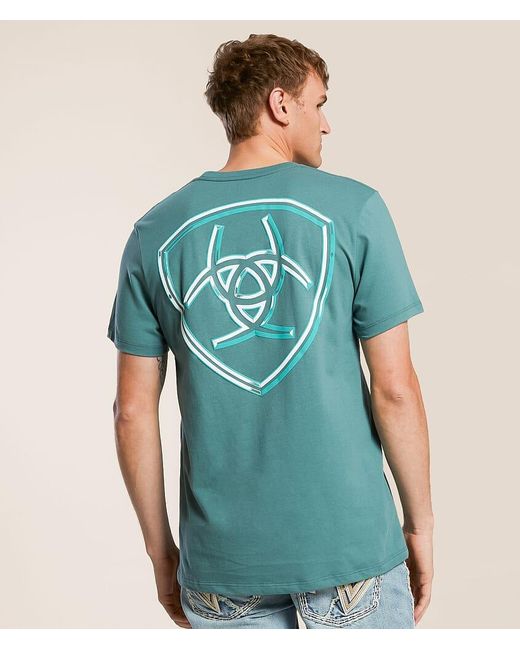 Ariat Blue Chrome Badge T-Shirt for men
