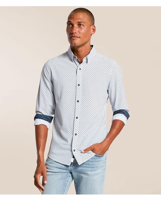 J.B. Holt Blue Standard Performance Stretch Shirt for men