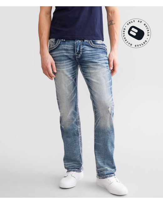 Rock Revival Blue Kyrie Straight Stretch Jean for men