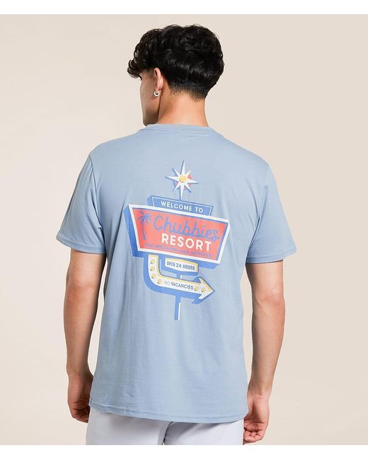 Chubbies Blue The Viva La T-Shirt for men