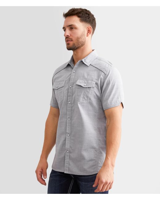 BKE Gray Marled Standard Shirt for men