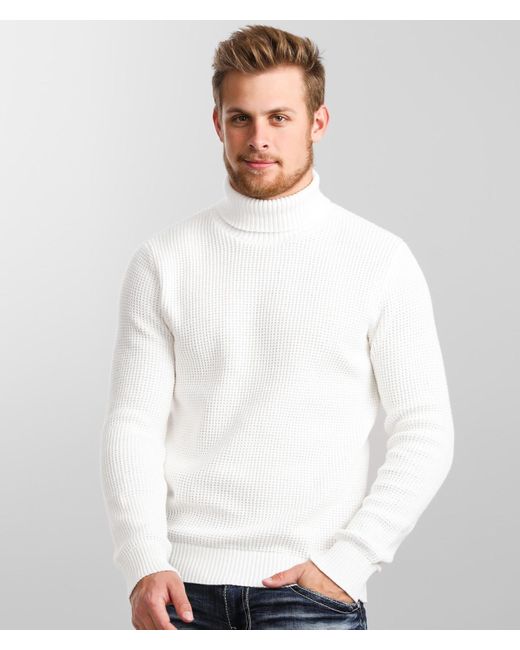 Jack & Jones Cotton ® Esparado Turtleneck Sweater in White for Men - Lyst