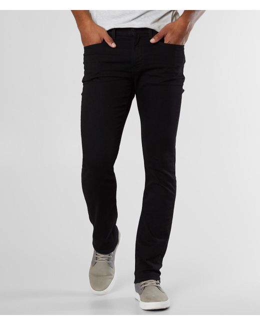 Outpost Makers Black Slim Straight Stretch Jean for men
