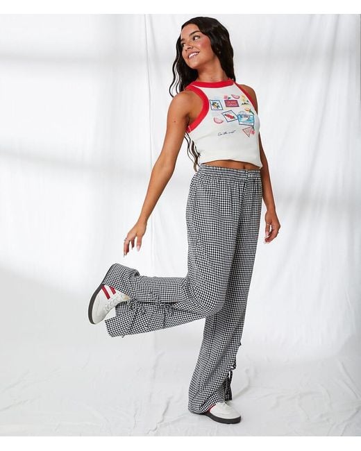 33 Coastal White Gingham Pant