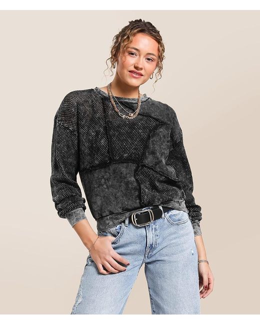Gilded Intent Black Pieced Pullover