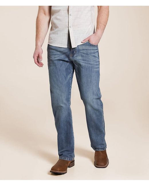 Wrangler Blue Retro Relaxed Boot Stretch Jean for men