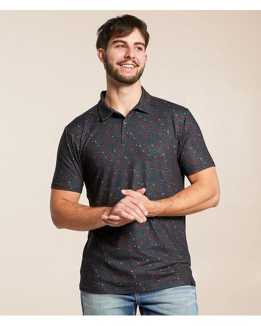 J.B. Holt Blue Del Performance Polo for men