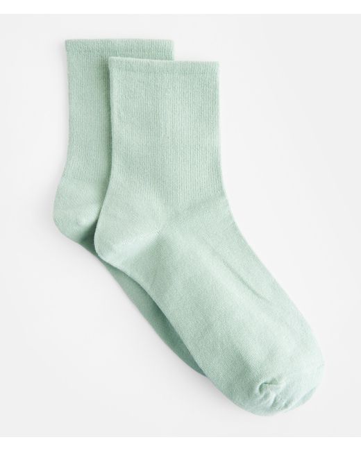 BKE Green Solid Ankle Socks