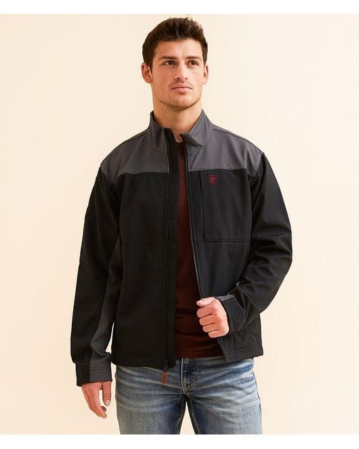 Ariat Black Wyatt Softshell Jacket for men