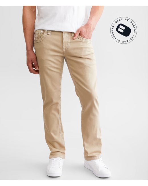Rock Revival Natural Kyrie Straight Stretch Pant for men