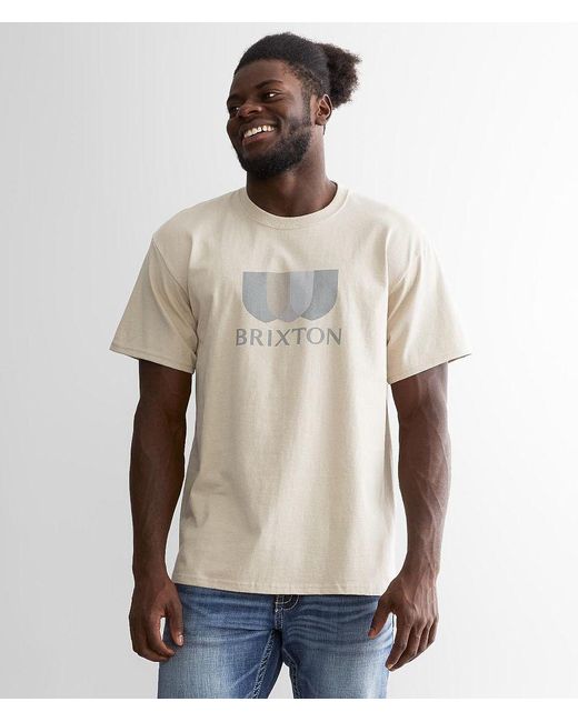 Brixton Natural Alton Solid T-Shirt for men