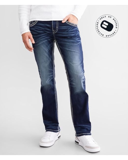 Rock Revival Blue Hansel Straight Stretch Jean for men