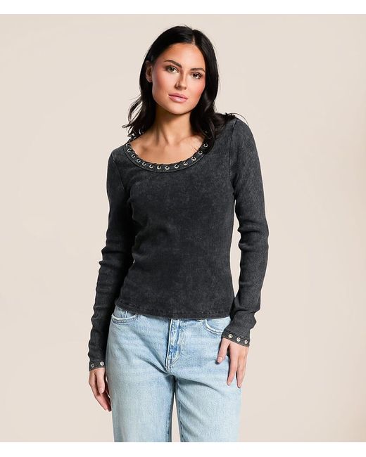 Gilded Intent Black Grommet Top