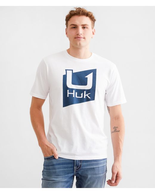 HUK White Slice T-shirt for men
