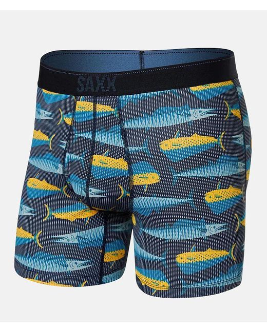 Saxx Underwear Co. Blue Quest 2.0 Stretch Boxer Briefs for men