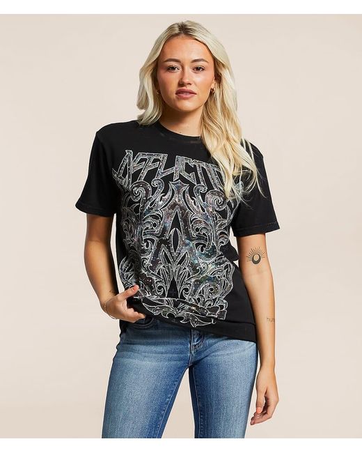 Affliction Black Gilded Fire T-Shirt