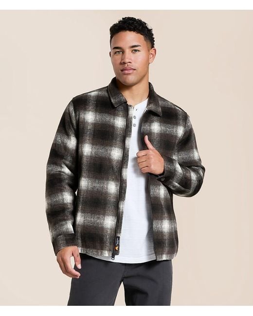 Flag & Anthem Brown Castell Plaid Jacket for men