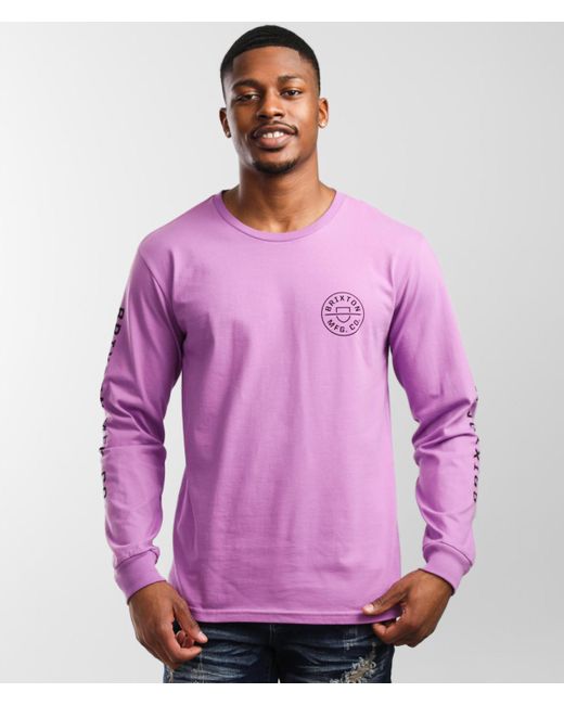 Brixton Crest T-shirt in Purple for Men 