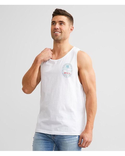 RVCA White Bintangs Tank Top for men