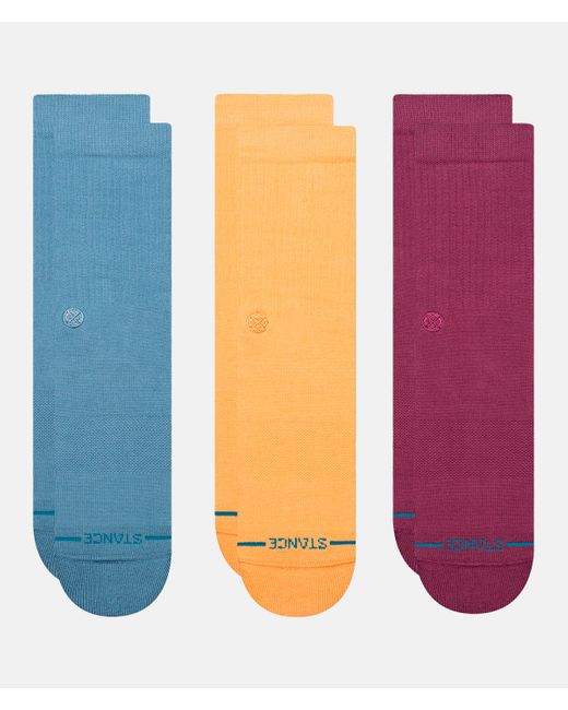 Stance Blue 3 Pack Icon Socks for men