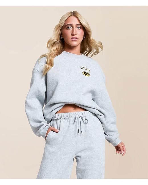 Hype and Vice White Iowa Hawkeyes Pullover