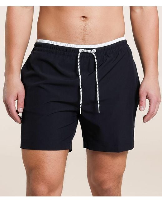 Chubbies Black The Capes Stretch Swim Trunks for men
