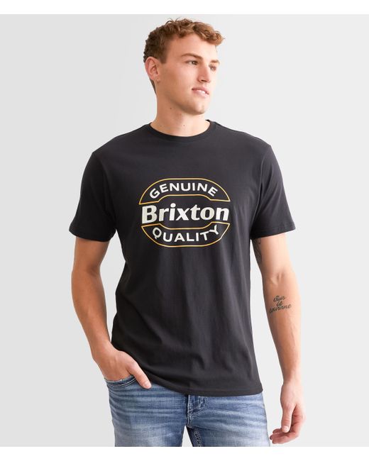 Brixton Black Keaton T-shirt for men