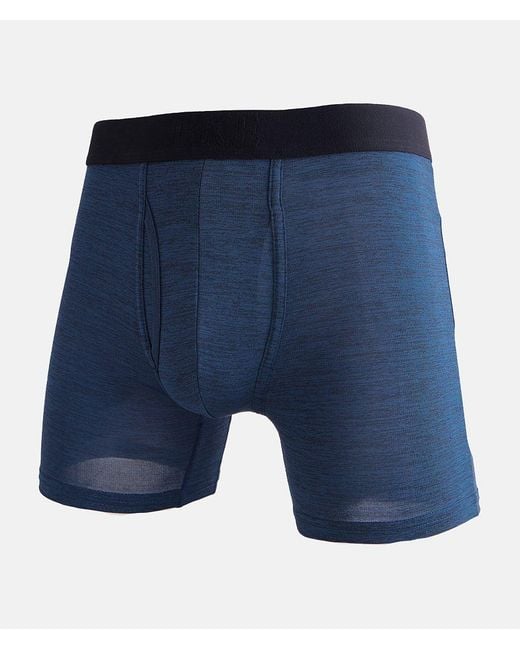 BKE Blue Performance Stretch Boxer Briefs for men