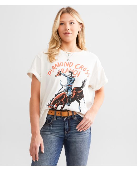 Wrangler White My First Rodeo T-shirt