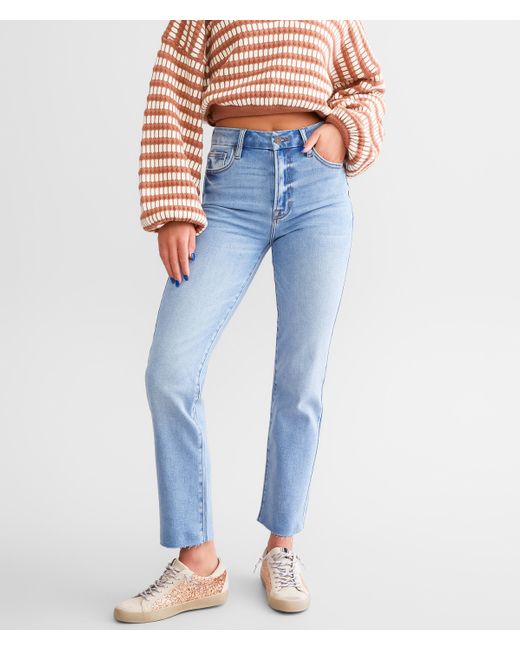 Hidden Jeans Blue Tracey Cropped Straight Jean