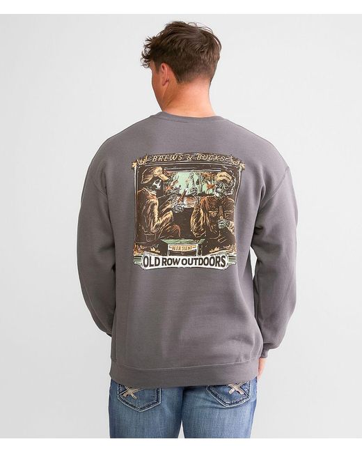Old Row Gray Brews & Bucks Pullover for men