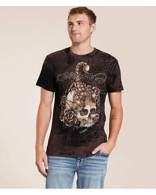 Affliction Black Deadly Cure T-Shirt for men