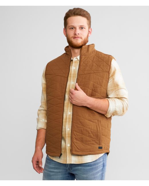 Outpost Makers Brown Canvas Vest for men