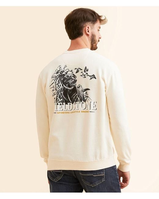 Fieldstone Natural Dog With Ducks Pullover for men