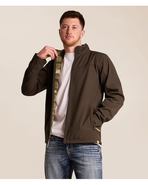 Gentry County Brown Softshell Jacket for men