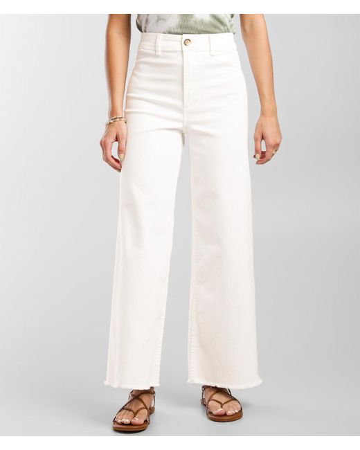 Billabong Free Fall Wide Leg Stretch Pant in White | Lyst