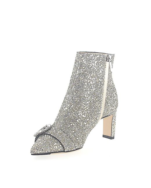 jimmy choo silver boots