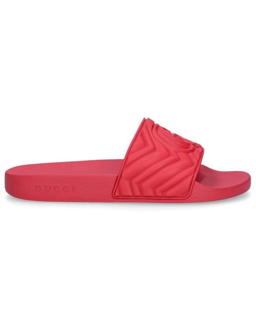 men's matelassé leather slide