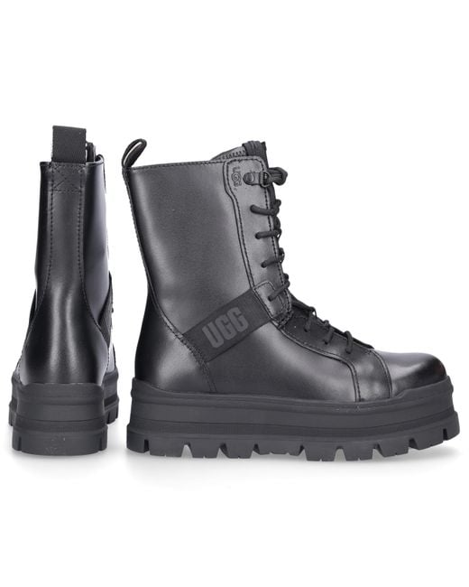 black ankle boots ugg