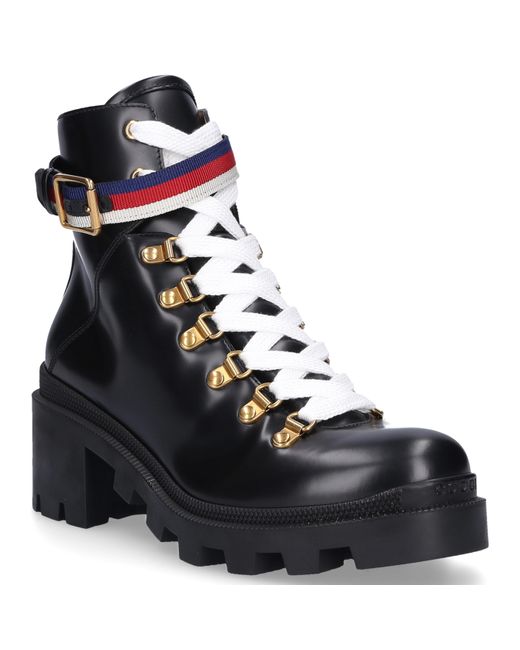 gucci magnum leather moto boots
