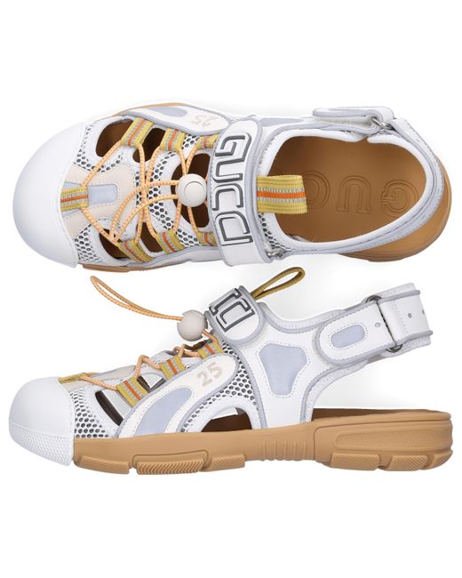 Gucci Tinsel Sandal Sneakers in White - Save 60% - Lyst