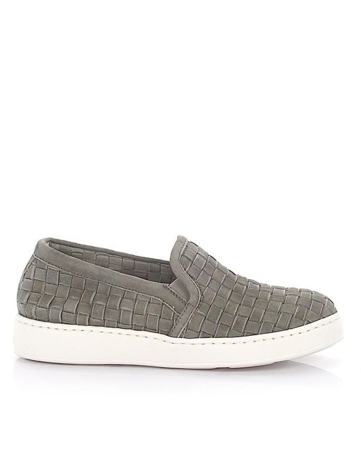 santoni slip on sneakers
