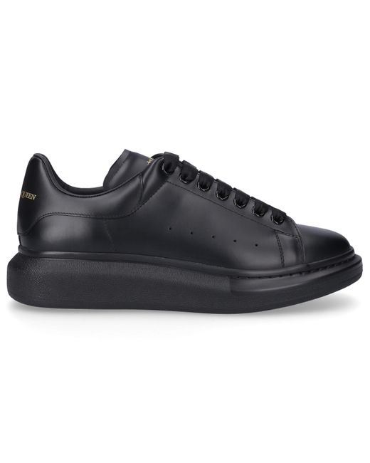 Alexander McQueen Leather Sneakers Black Larry for Men - Lyst