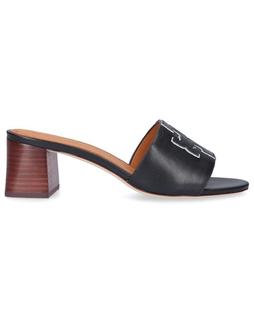 Tory Burch Leather Sandals Ines in Black - Lyst