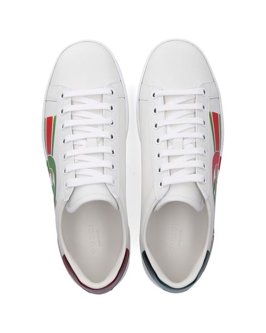 Gucci New Ace Sneaker in White | Lyst