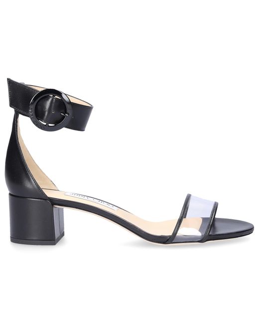 Jimmy Choo Black Jaimie 40 Flat Sandals | Lyst UK